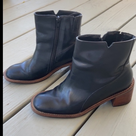 Coup D’Etat Ltd Leather Brazilian Made Wood Heeled Bootie - Picture 12 of 13